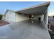 Large covered carport area providing ample parking and shelter at 437 E Germann Rd # 152, San Tan Valley, AZ 85140