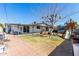 Expansive backyard featuring a play structure, trampoline, outdoor seating, and mature trees at 5223 W Lewis Ave, Phoenix, AZ 85035