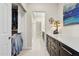 Dressing area leading to bathroom with ample drawer space and closet storage at 7504 N Via De La Siesta --, Scottsdale, AZ 85258