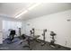 Community gym with weight training equipment and cardio machines at 8211 E Garfield St # J206, Scottsdale, AZ 85257