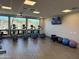Well-equipped fitness center with elliptical machines and scenic views at 15921 E Ridgestone Dr, Fountain Hills, AZ 85268