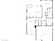 Main floor plan showcasing an open kitchen, dining and living area at 2014 S Archer Cir, Mesa, AZ 85209