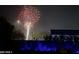 A fireworks display over the backyard at night at 5172 S Seton Ave, Gilbert, AZ 85298