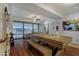 Living area with large windows that overlook the cityscape at 7147 E Rancho Vista Dr # 4007, Scottsdale, AZ 85251