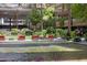 A stunning water feature with lounge seating at this luxurious condominium property at 7147 E Rancho Vista Dr # 4007, Scottsdale, AZ 85251