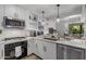 Modern kitchen featuring white cabinets, stainless steel appliances, and stylish backsplash at 7157 E Rancho Vista Dr # 6011, Scottsdale, AZ 85251