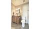 This bathroom features a single vanity and a toilet at 11772 E Clinton St, Scottsdale, AZ 85259
