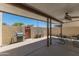 Covered patio with BBQ, seating, and privacy walls creating a relaxing outdoor space at 1360 E Brown Rd # 9, Mesa, AZ 85203