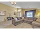 Inviting living room with comfortable seating and stylish decor elements throughout the space at 2910 E Quiet Hollow Ln, Phoenix, AZ 85024