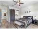 Main bedroom with barn door access to the bathroom at 6208 E Lonesome Trl, Cave Creek, AZ 85331