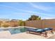 Relaxing pool area with comfortable lounge chairs and a serene setting at 6208 E Lonesome Trl, Cave Creek, AZ 85331