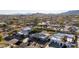 Aerial view of a residential neighborhood with mountain views at 12222 S Appaloosa Dr, Phoenix, AZ 85044