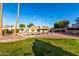 Lush green backyard with pool and lounge area for outdoor enjoyment at 12222 S Appaloosa Dr, Phoenix, AZ 85044