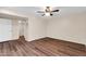 Cozy bedroom with wood flooring, ceiling fan, walk-in closet and neutral paint at 13234 N 2Nd St, Phoenix, AZ 85022