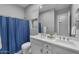 Bathroom with a white dual-sink vanity at 23004 E Desert Spoon Dr, Queen Creek, AZ 85142