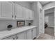 Hallway with cabinetry and countertop space at 23004 E Desert Spoon Dr, Queen Creek, AZ 85142