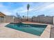 Private fenced pool with easy access to the covered patio and pergola at 3117 W Corrine Dr, Phoenix, AZ 85029