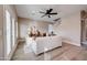 Bright living room with comfortable seating and a view of the staircase at 3929 E Flintlock Dr, Queen Creek, AZ 85142