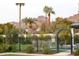 Lush backyard view with a pool, decorative pots and landscaping at 5144 E Calle Del Medio --, Phoenix, AZ 85018