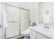 Bathroom with a glass-door shower and vanity at 5545 E Helena Dr, Scottsdale, AZ 85254