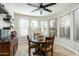 Bright breakfast nook with bay window and seating for four at 6711 E Camelback Rd # 43, Scottsdale, AZ 85251