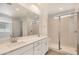 Dual sink bathroom with modern shower stall and great counter space at 10209 E Ursula Ave, Mesa, AZ 85212