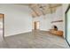 Bright and airy living room with a brick fireplace and vaulted ceilings; two doorways are visible at 10540 N 78Th Pl, Scottsdale, AZ 85258