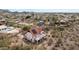 Aerial view of home featuring solar panels, a balcony, and mountain views at 1428 E Las Palmaritas Dr, Phoenix, AZ 85020