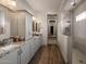 Modern bathroom featuring granite countertops, dual sinks, and a walk-in shower at 2038 W Union Park Dr, Phoenix, AZ 85085