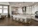 Beautiful kitchen featuring stainless steel appliances, pendant lighting, and bar stool seating at 2038 W Union Park Dr, Phoenix, AZ 85085