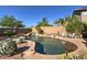 Inviting backyard pool with mature landscaping, perfect for summer enjoyment at 2168 E Vista Bonita Dr, Phoenix, AZ 85024