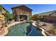 Private backyard pool with patio and desert landscaping at 2168 E Vista Bonita Dr, Phoenix, AZ 85024