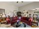 Spacious living room featuring high ceilings, a large sectional sofa, and ample natural light at 25621 N Cordova Ln, Rio Verde, AZ 85263