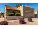 Inviting home featuring a two car garage, a tile roof, and low maintenance desert landscaping at 2848 E Brown Rd # 30, Mesa, AZ 85213