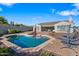 Inviting pool and patio, perfect for outdoor enjoyment and relaxation on a bright, sunny day at 30488 N 126Th Dr, Peoria, AZ 85383