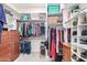 A well-organized walk-in closet with built-in shelving and rods at 30488 N 126Th Dr, Peoria, AZ 85383