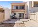 Private backyard patio with a barbecue, sliding glass door, and a mix of concrete and dirt landscaping at 6345 N 49Th Ave, Glendale, AZ 85301