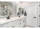 Bright bathroom featuring a double sink vanity with sleek, modern fixtures at 729 E Zesta Ln # 102, Gilbert, AZ 85297