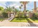 Gated entrance to the community pool, with desert landscaping at 8558 E Indian School Rd # H, Scottsdale, AZ 85251