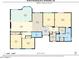 Detailed floor plan showcasing the layout of the home, including room dimensions and overall square footage at 9739 E Pershing Ave, Scottsdale, AZ 85260