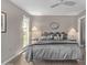 Comfortable bedroom with neutral walls, hardwood floors, and ample natural light from the window at 12633 W Brandywine Dr, Sun City West, AZ 85375