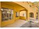 Private covered patio featuring access to the main house with desert landscape at 19226 N Cave Creek Rd # 109, Phoenix, AZ 85024