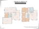 Detailed two-story floor plan showcasing layout of the Scottsdale home with measurements of rooms at 19240 N 90Th Pl, Scottsdale, AZ 85255