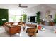 Comfortable living room with leather seating, modern accents, and ample natural light at 2055 W Windsor Ave, Phoenix, AZ 85009