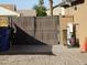 Gated side yard with RV gate, concrete, gravel and block wall provides privacy and security at 265 E Liberty Ln, Gilbert, AZ 85296