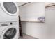 The well-organized closet includes a washer and dryer and provides ample storage for your wardrobe and household items at 3202 N 197Th Ave, Buckeye, AZ 85396