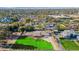 Expansive aerial view showcases the neighborhood featuring mature landscaping, and nearby amenities at 5335 E Exeter Blvd, Phoenix, AZ 85018