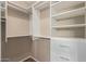 Organized walk-in closet features adjustable shelving and ample storage space at 5345 E Van Buren St # 167, Phoenix, AZ 85008