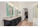 Bathroom features double sinks, granite counters, and a walk-in closet, providing space and style at 6965 E Hacienda La Noria Ln, Gold Canyon, AZ 85118