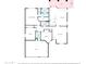 Detailed floor plan showcases the layout of this home, including bedrooms and living spaces at 9 W Glenhaven Dr, Phoenix, AZ 85045